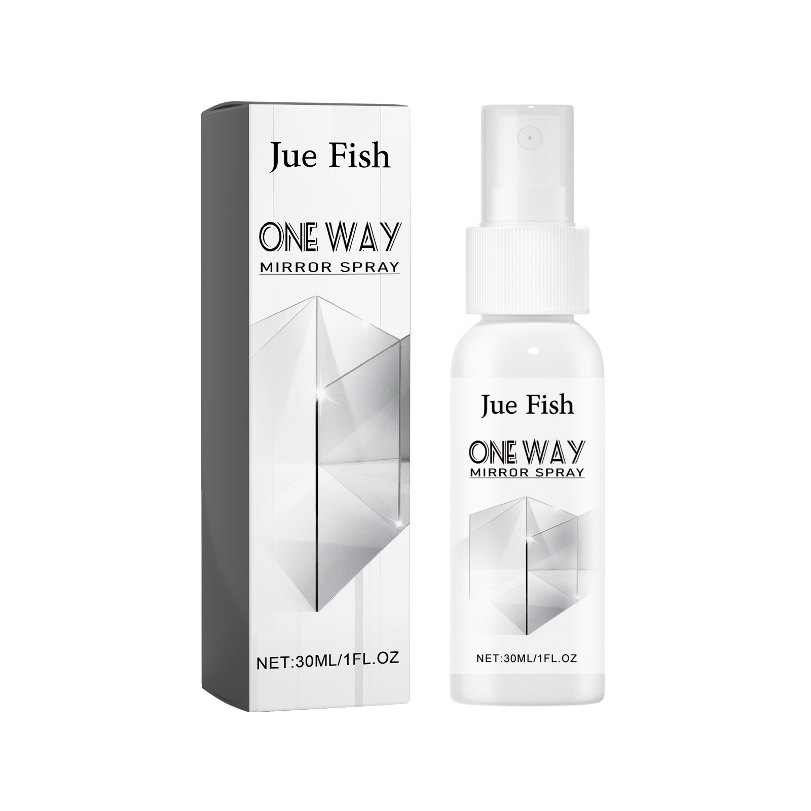 Boxed travel-size mirror spray and pump