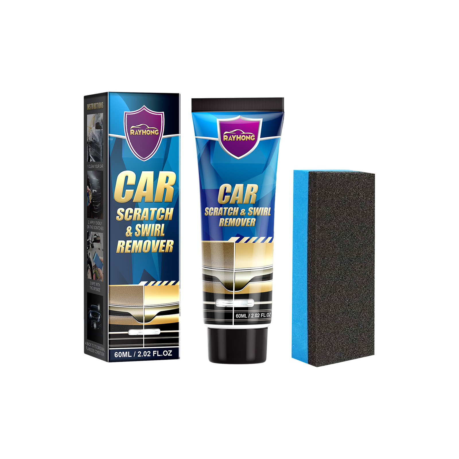 Rayhong Car Scratch Repair Cream, Car Maintenance Refurbishm