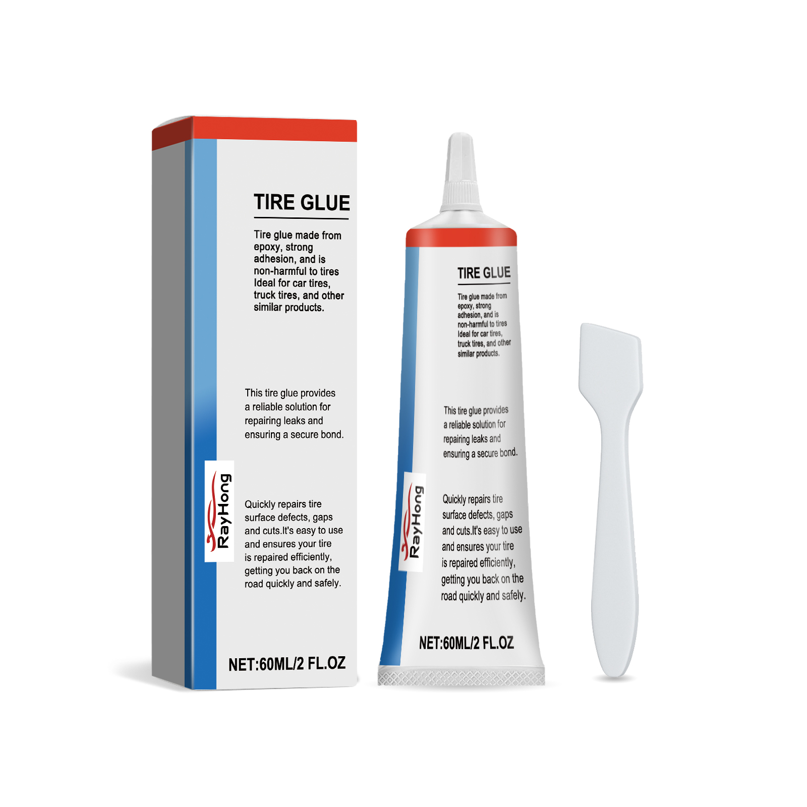 Tire Repair Kit, Soft Repair Glue For Repairing Cracks And S