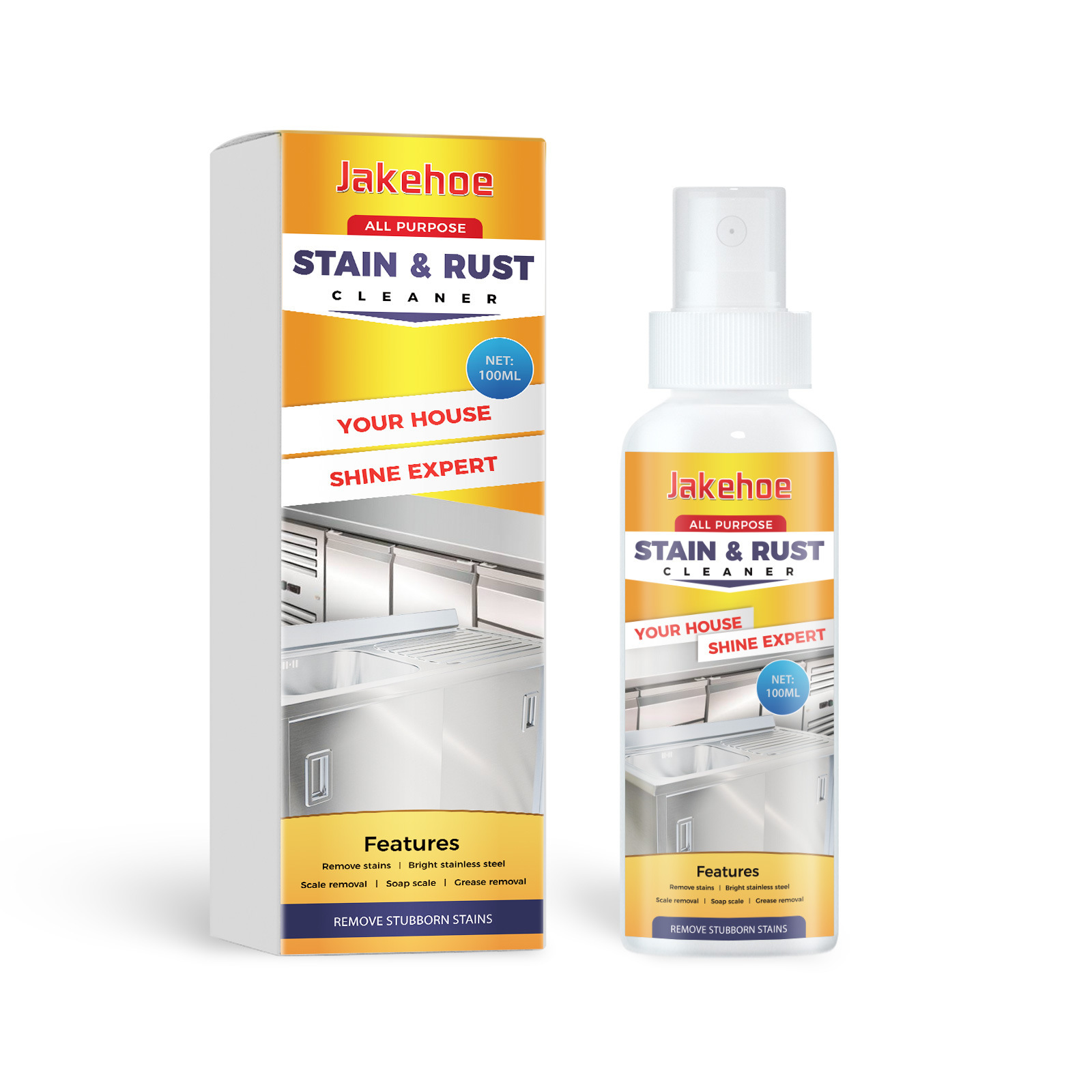 Stain & Rust Cleaner, Clean Kitchen Utensils And Pots Kitche