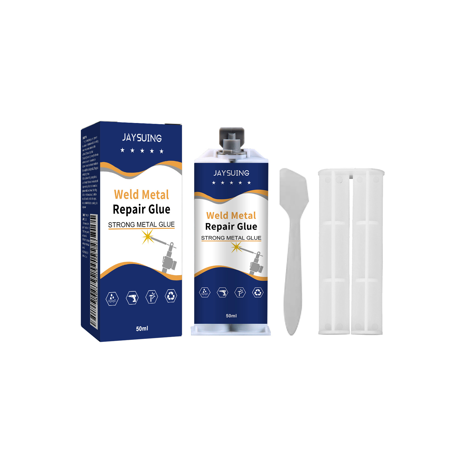 Dual cartridge and repair adhesive accessories