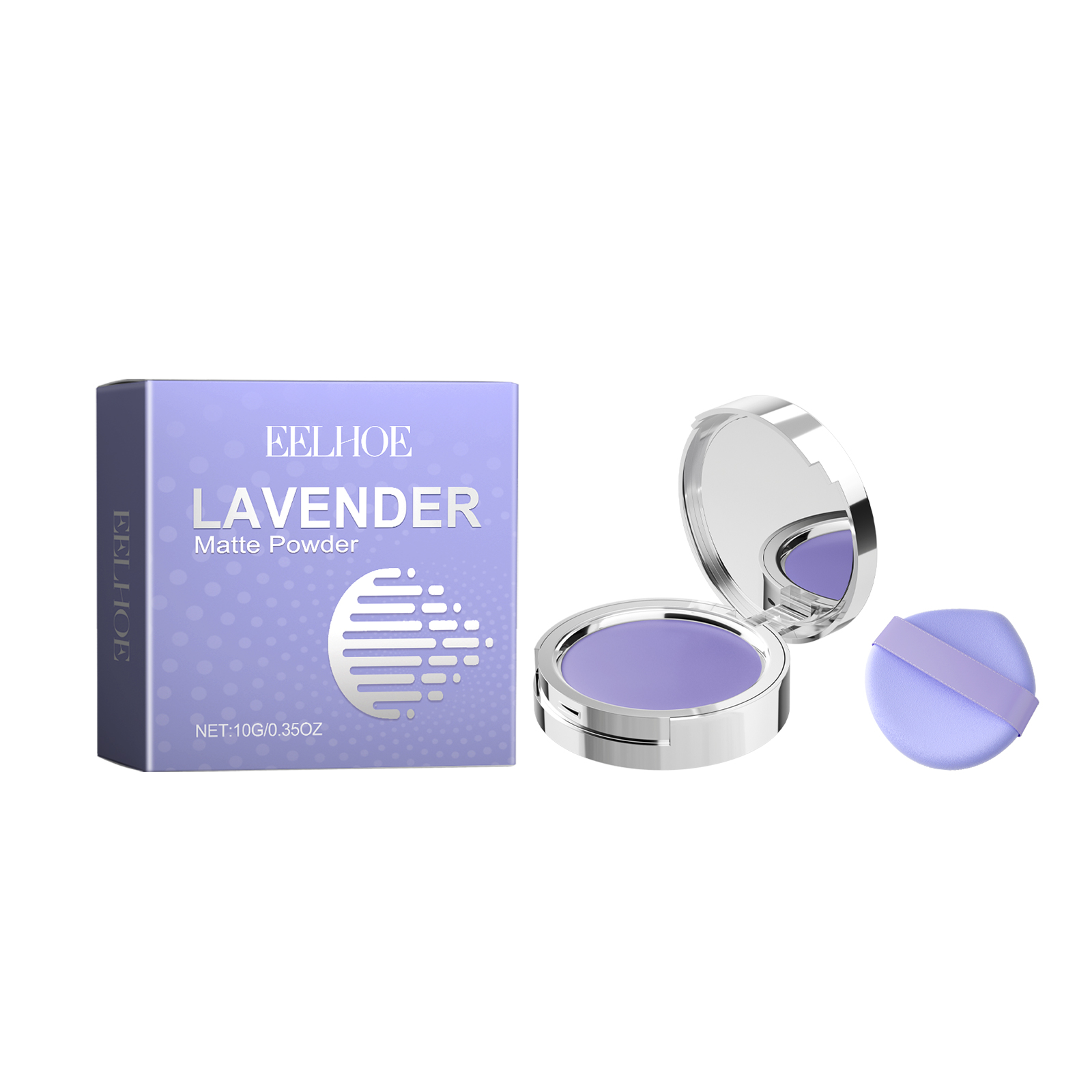 Lavender Matte Powder, Natural Block Defect Containment Light And Durable Is Not Easy To Makeup Base