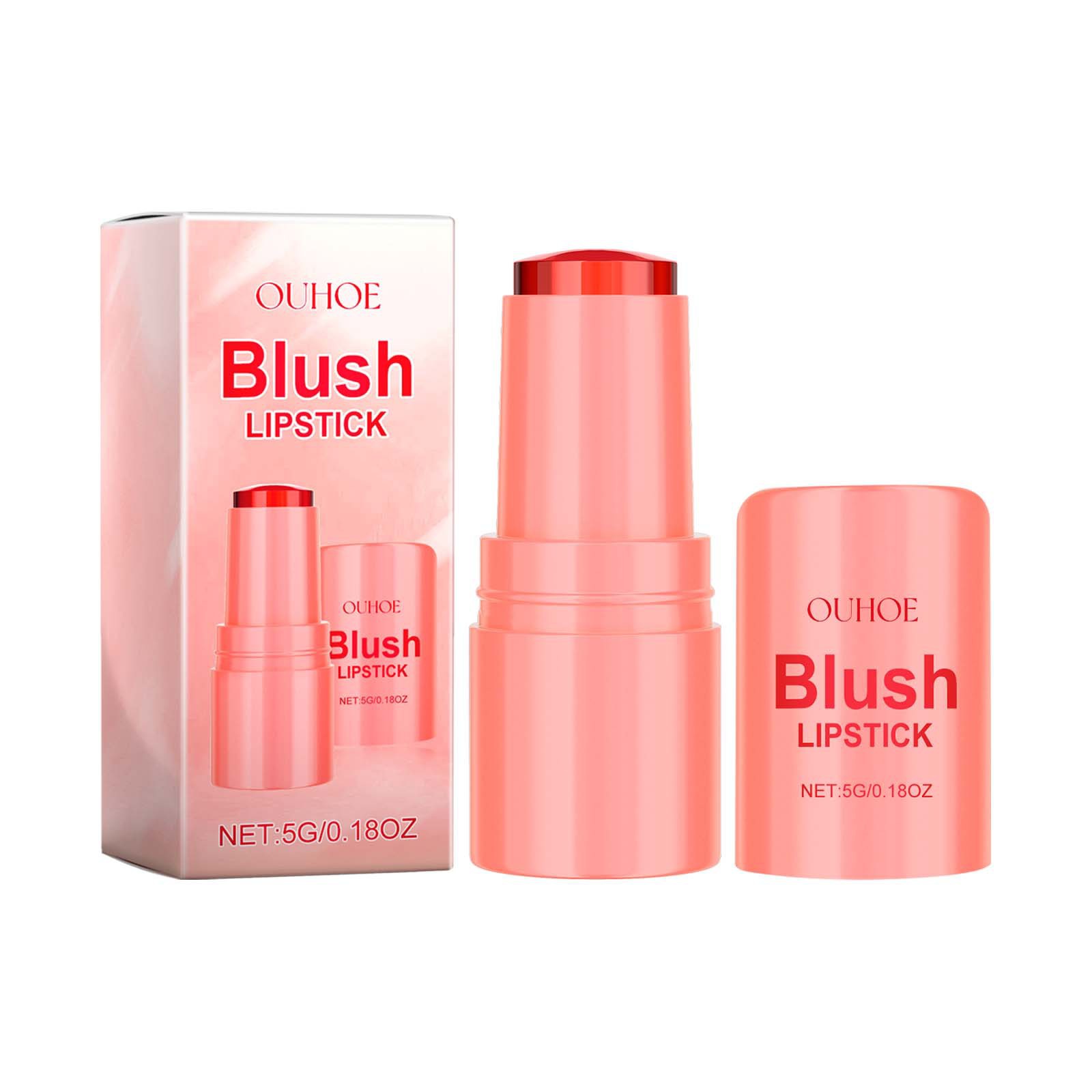 Blush Lipstick, Natural Nude Light Long-Lasting Easy Color B