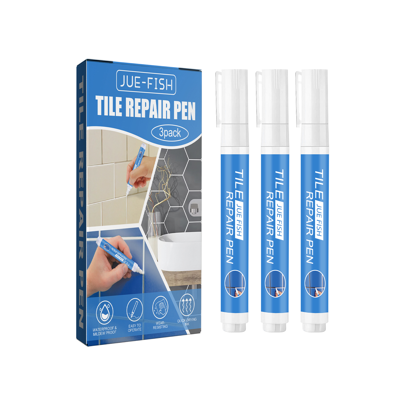Tile Repair Pen Waterproof Mildew Resistant Tile Repair Pen 