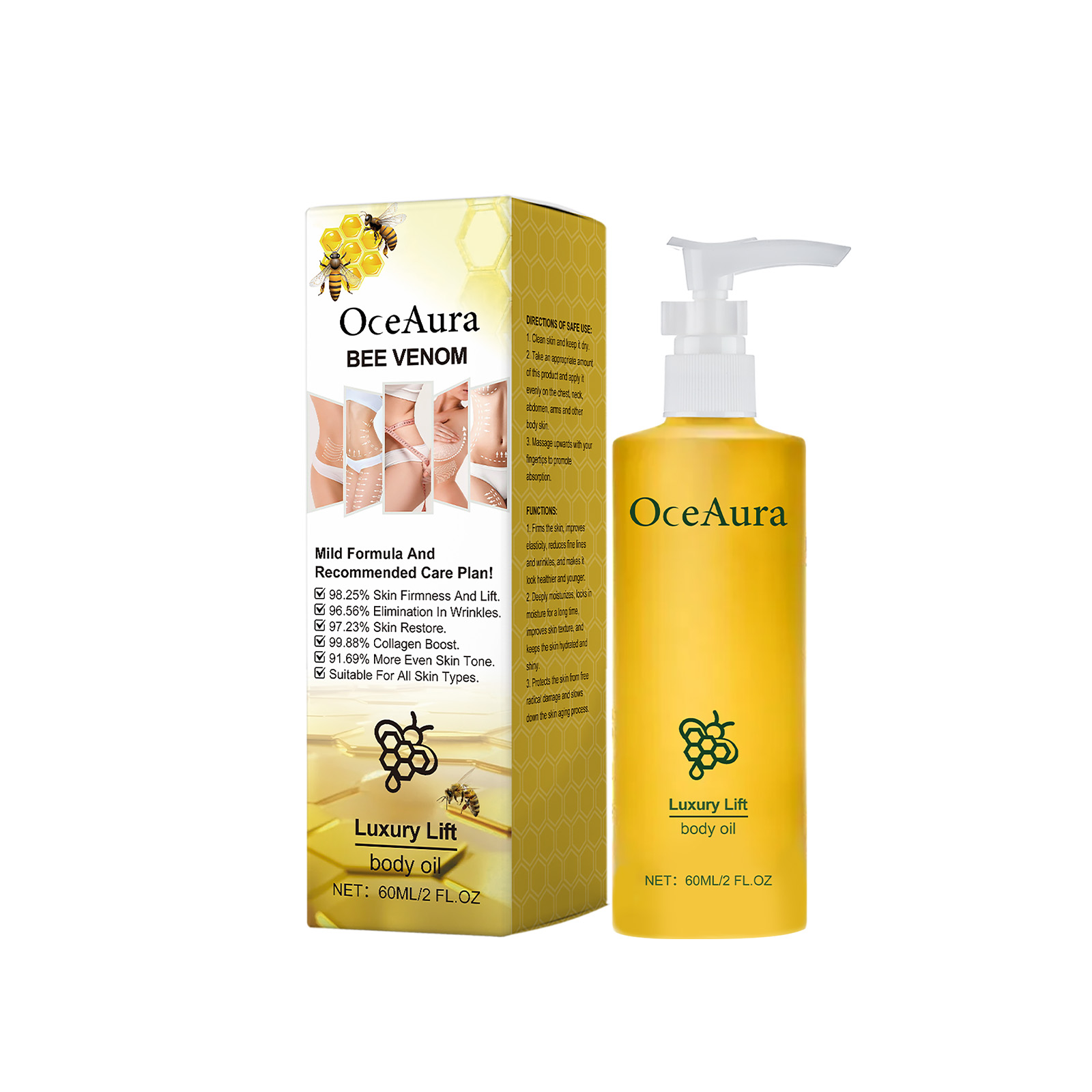 Body Skin Firming Care Oil Nourishes smooth skin Moisturizin