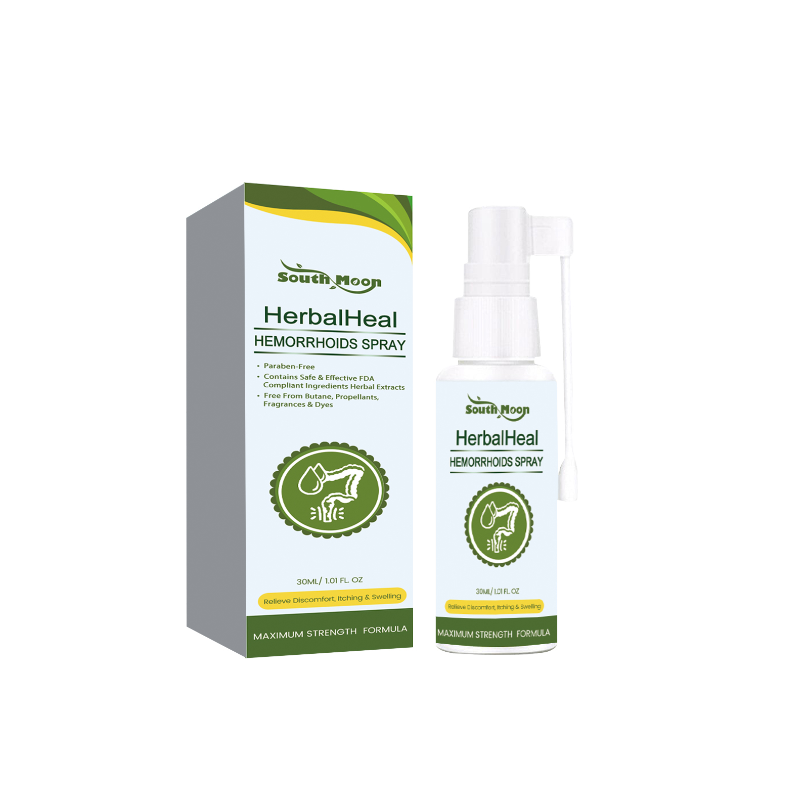Herbal Perianal Spray Gentle Relief Perianal Skin Moisturizi