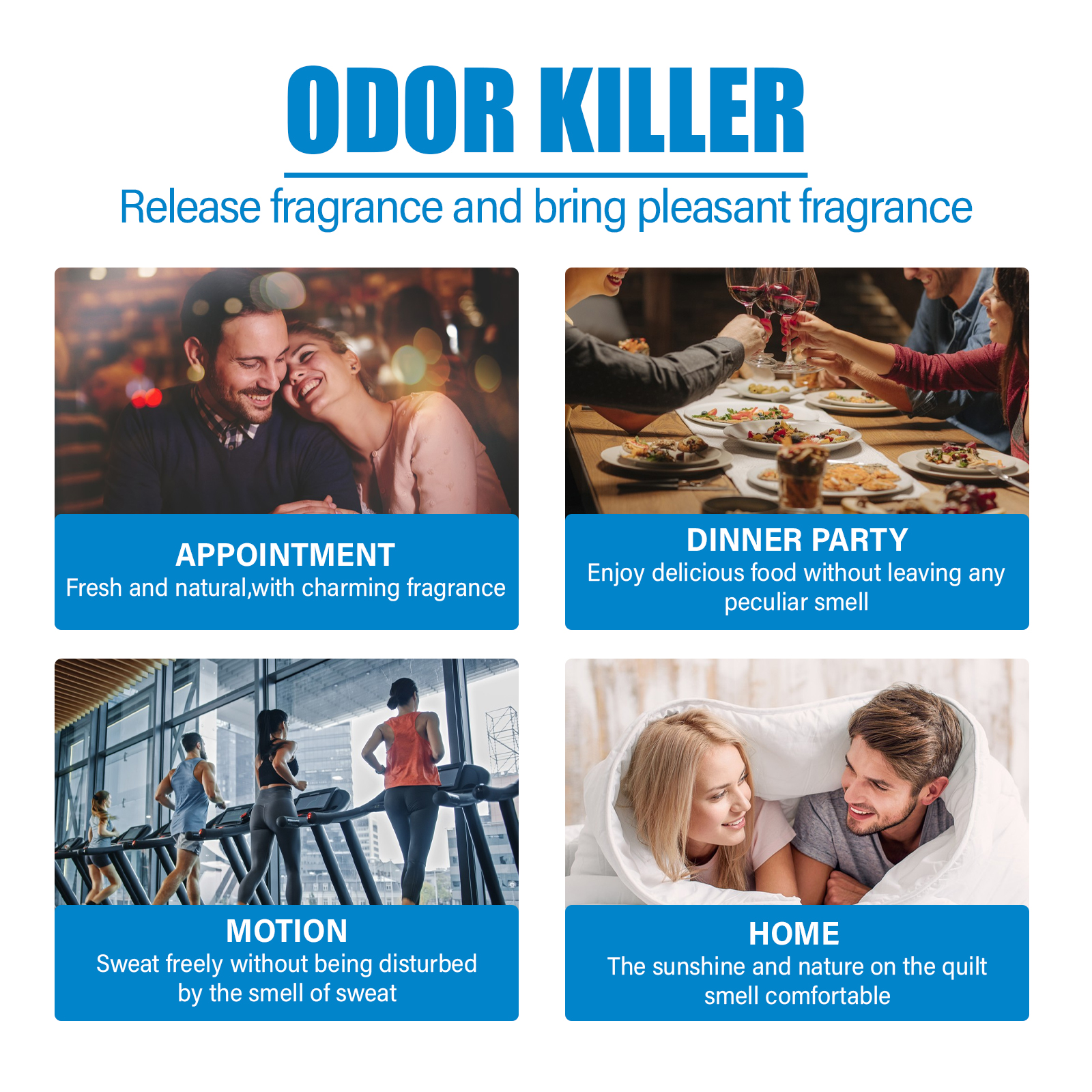 Fresh fragrance and odor control laundry graphic