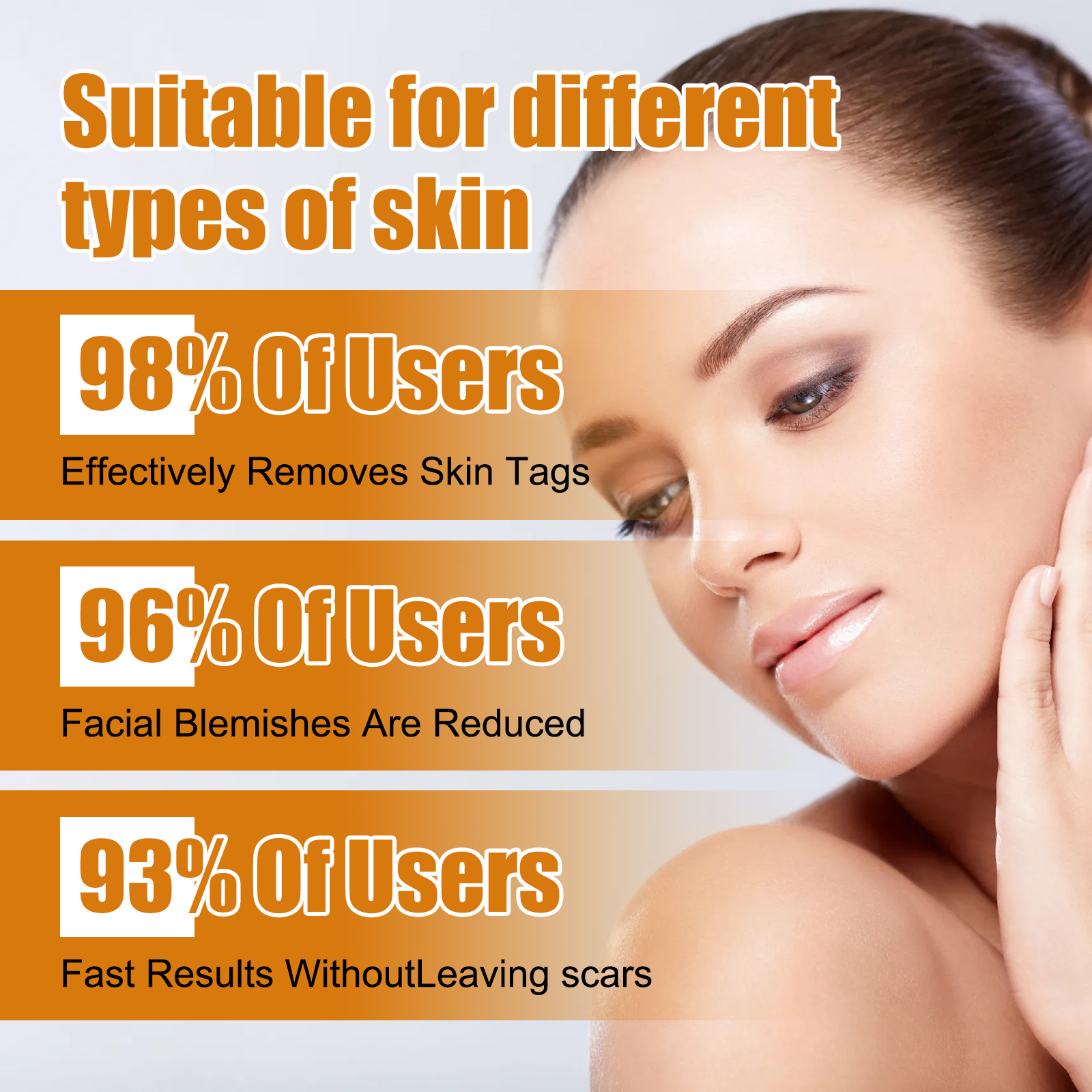 OUHOE circular patch format and skin-type packaging claims