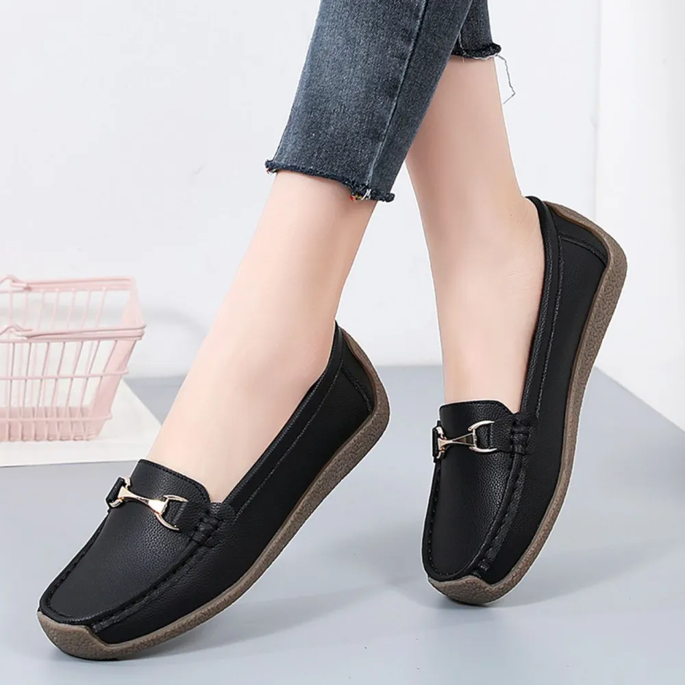 Spring and summer bean shoes for women's mothers comfortable flat and casual maternity shoes image 5