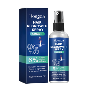 Fine-mist ginger spray with botanical retail packaging