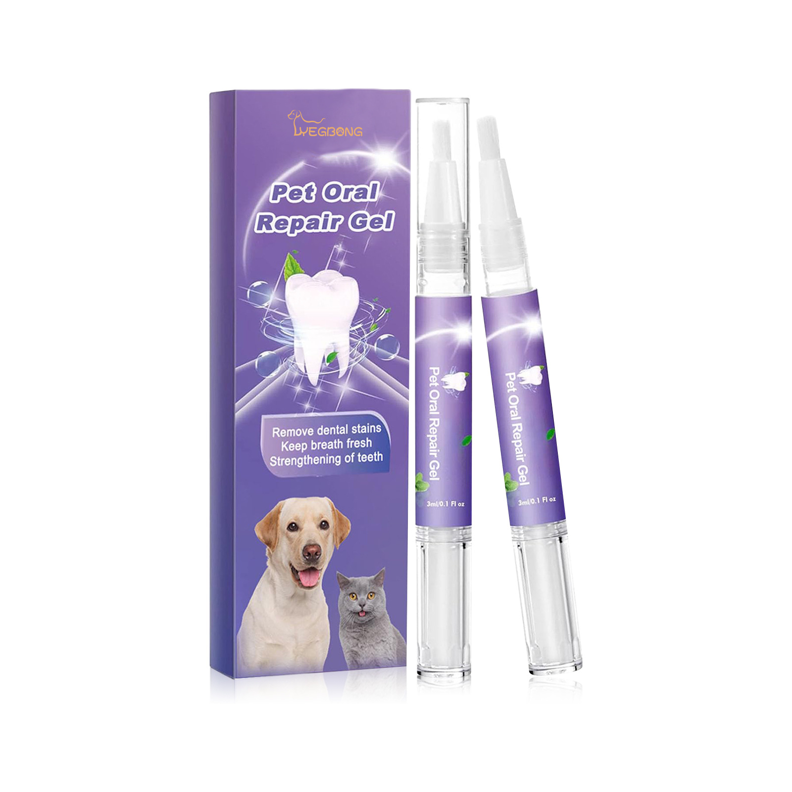 Pet Oral Repair Gel, Deep Cleaning Dog And Cat Tooth Stains 