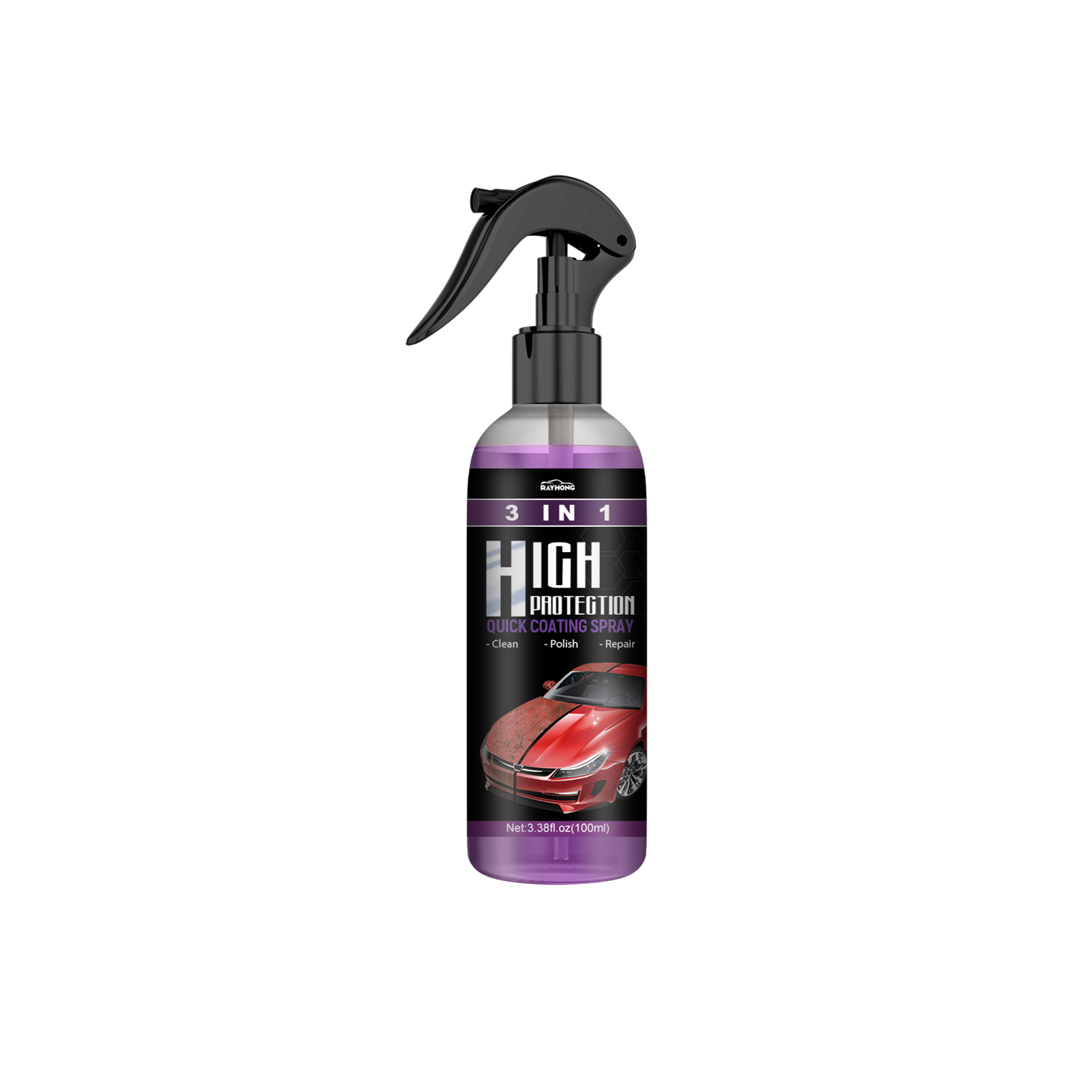 Compact Rayhong spray bottle with automotive coating box