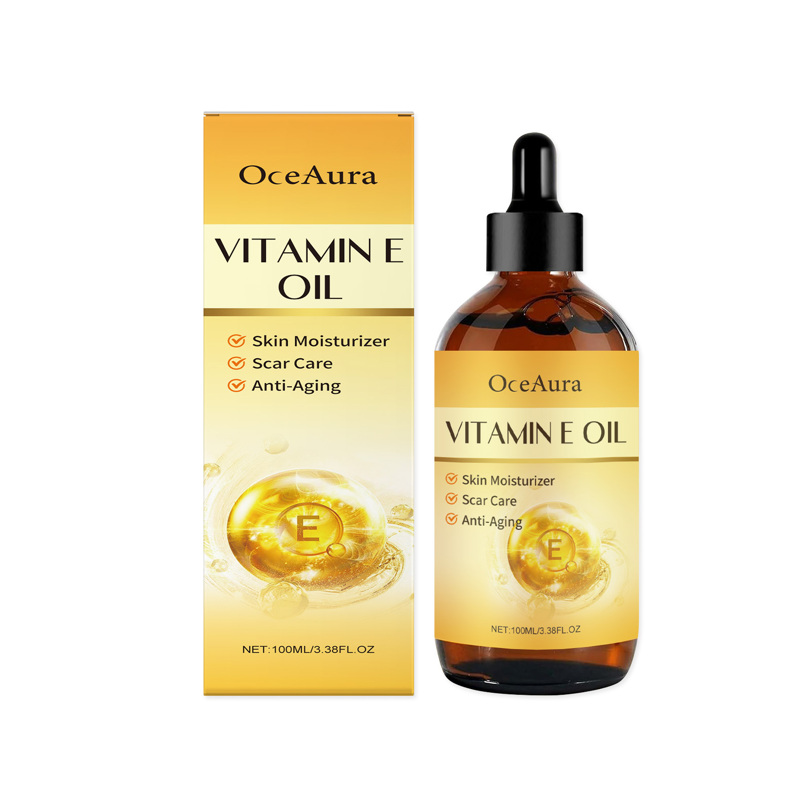 Vitamin E Multi-Purpose Skin Care Oil Hydrates And Hydrates Face, Body And Hair Nourishing Skin Care