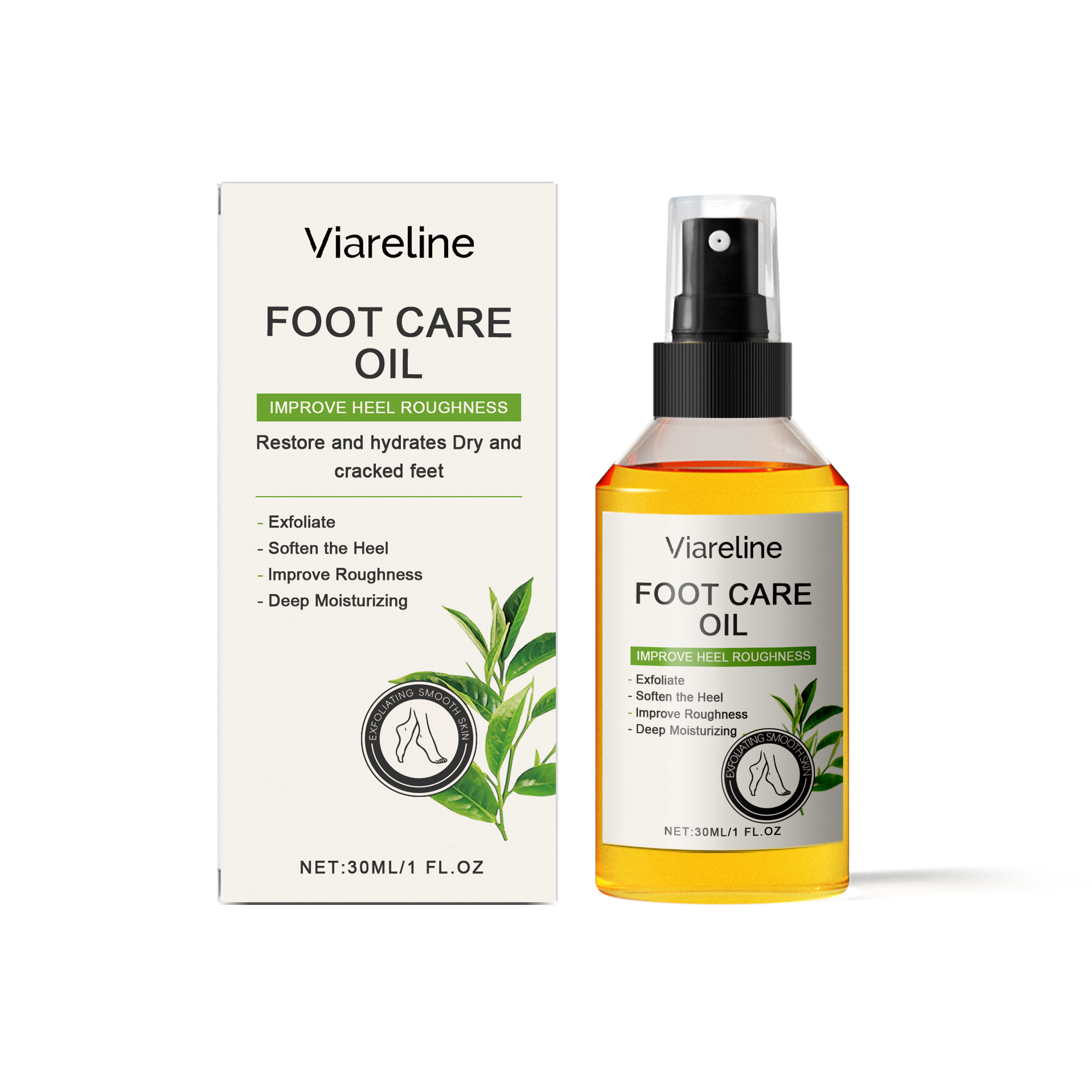 Foot Care Oil Gentle Exfoliating Delicate Moisturizing Hydra