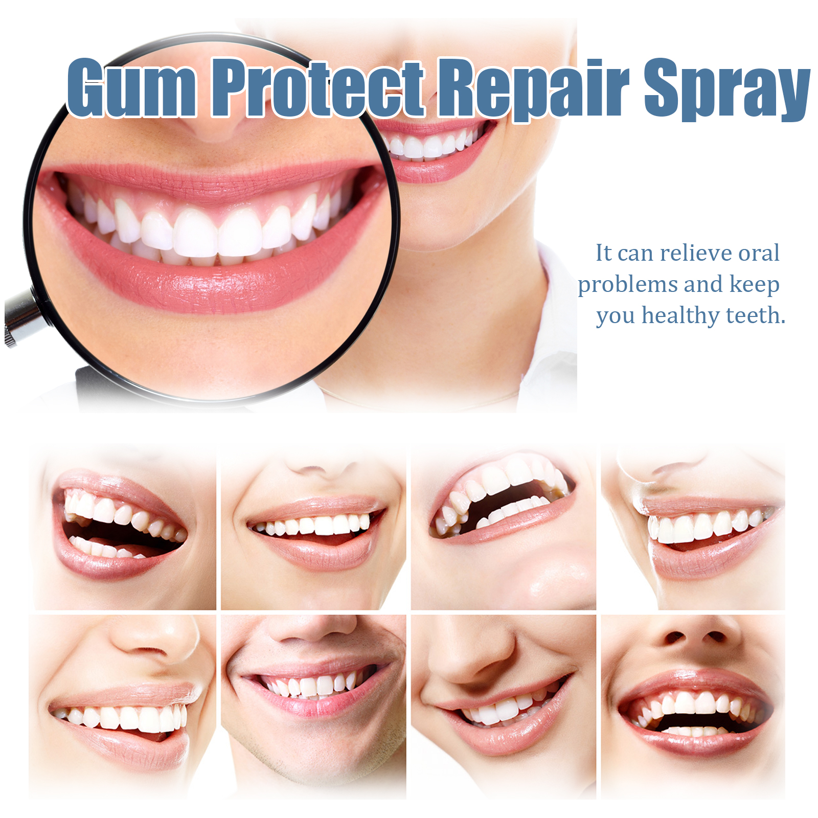 Compact oral spray prepared for daily routine