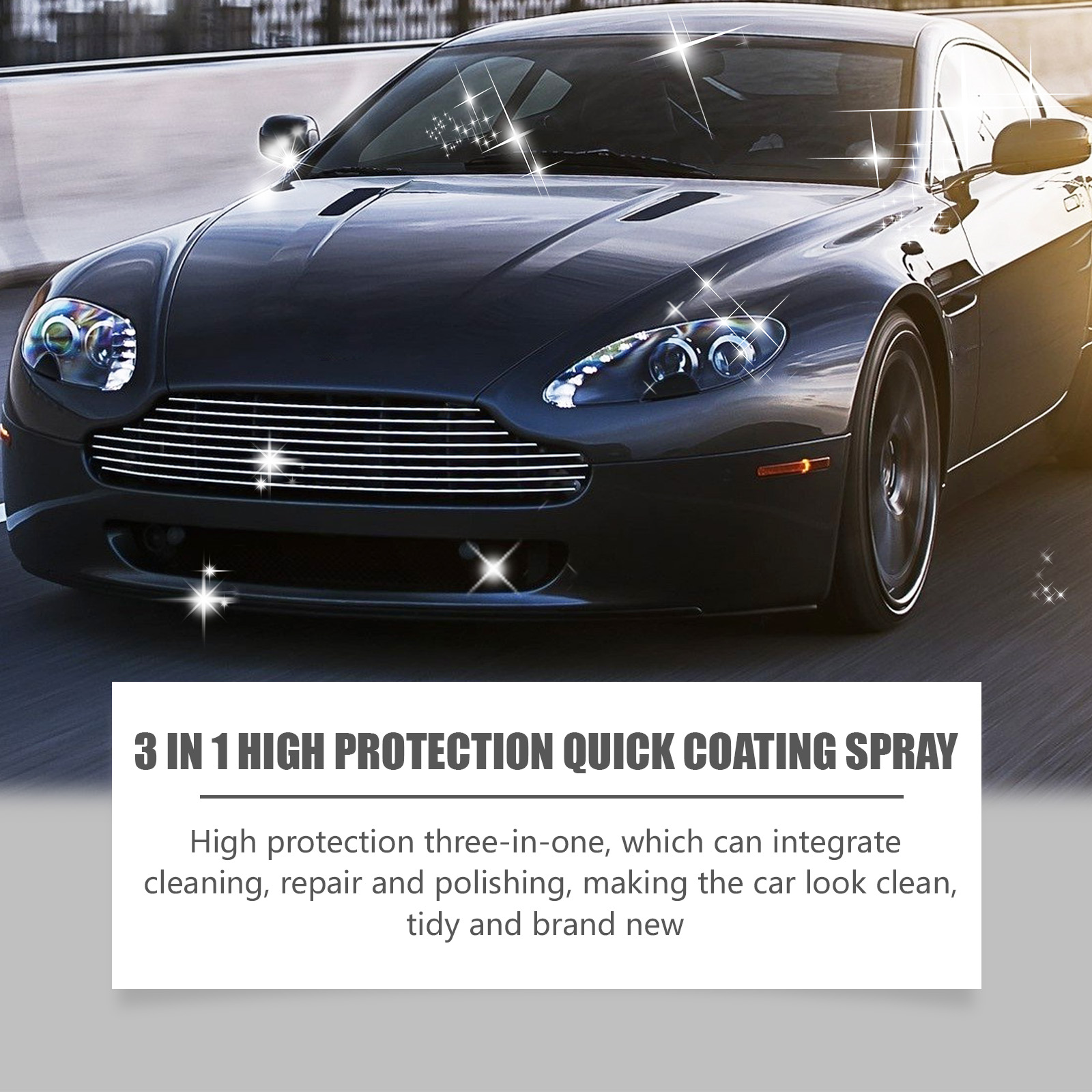 Glossy dark car showing renewed exterior appearance