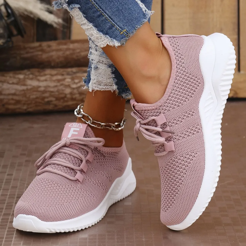Breathable Mesh Lace Up Athletic image 6