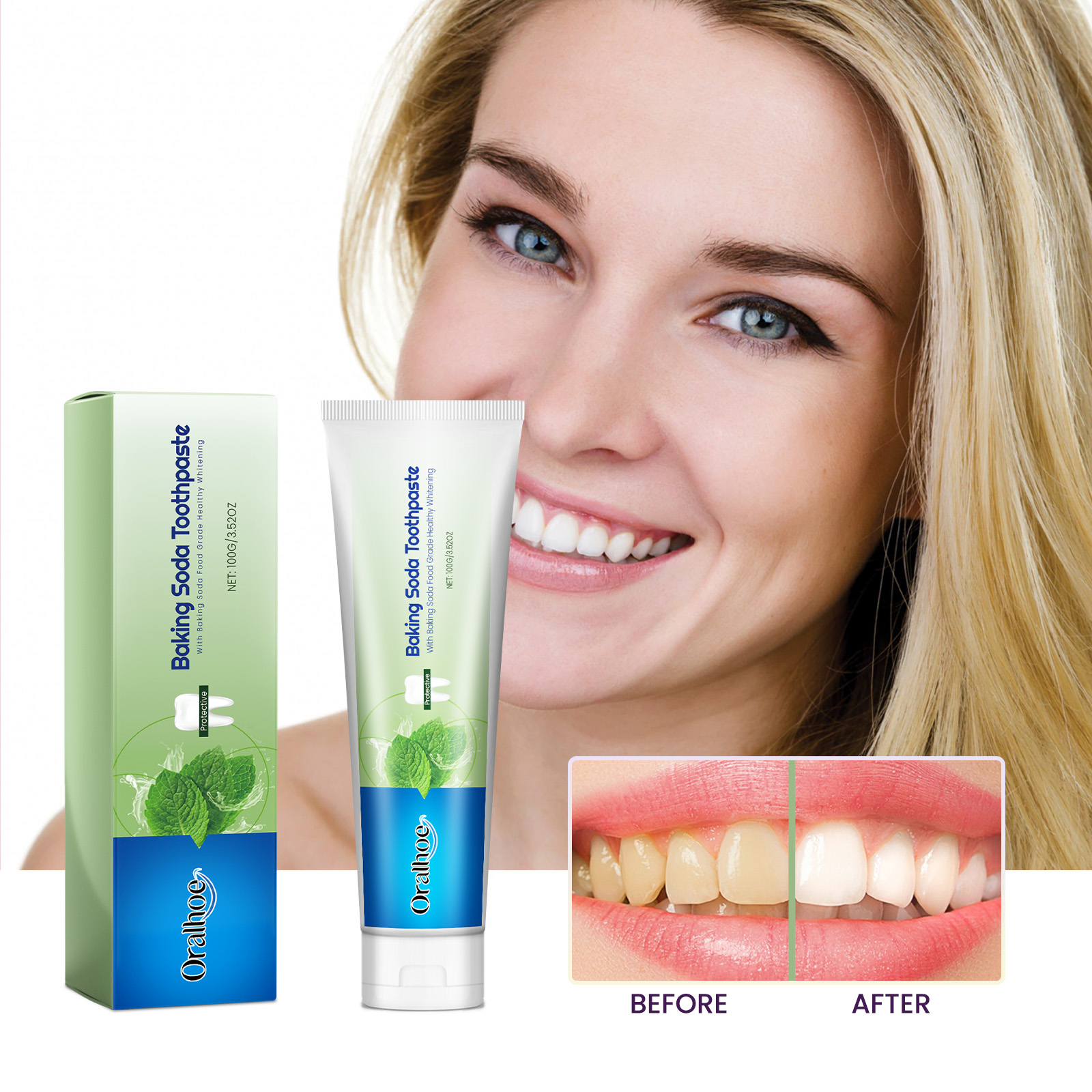 Toothpaste tube and matching retail carton set together