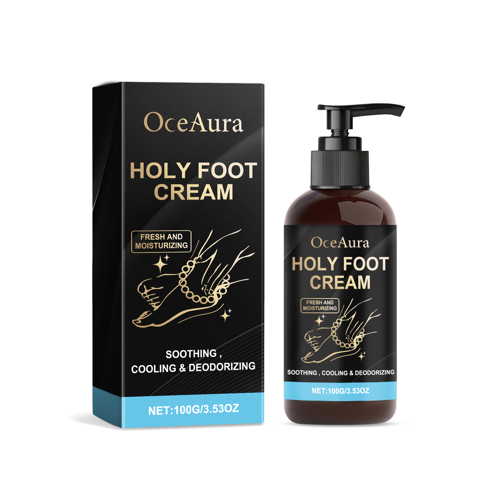 Hydrating Foot Cream Refreshing Moisturizing Heel Massage Foot Care Skin Care Cream