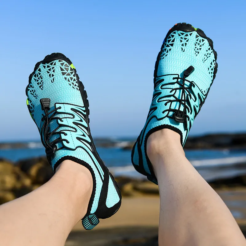 Elastic Lock Laces Mesh Contrast Breathable Athletic image 3
