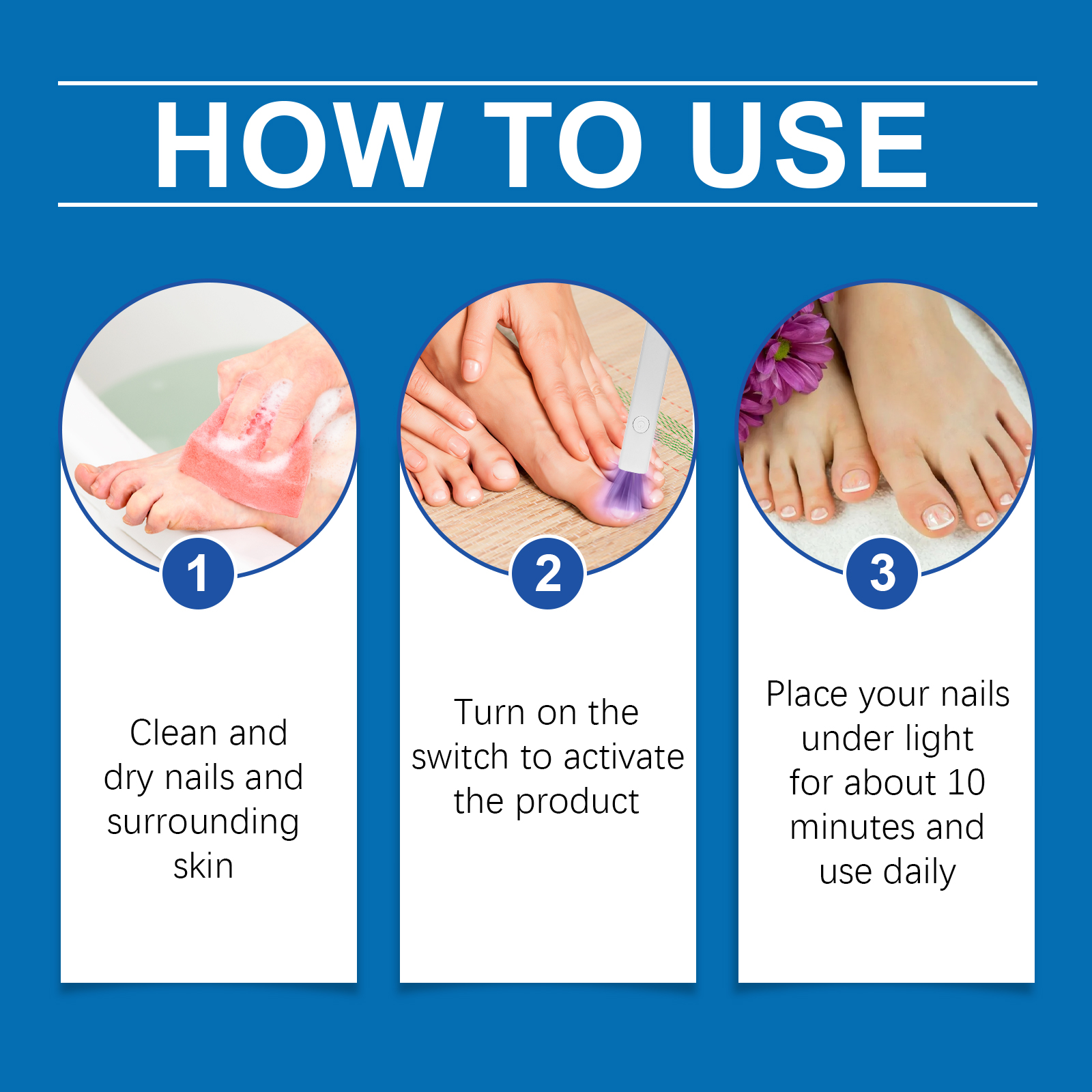 Toenail Care Hand Nail Cleaning Care Strong Gentle Repair Da