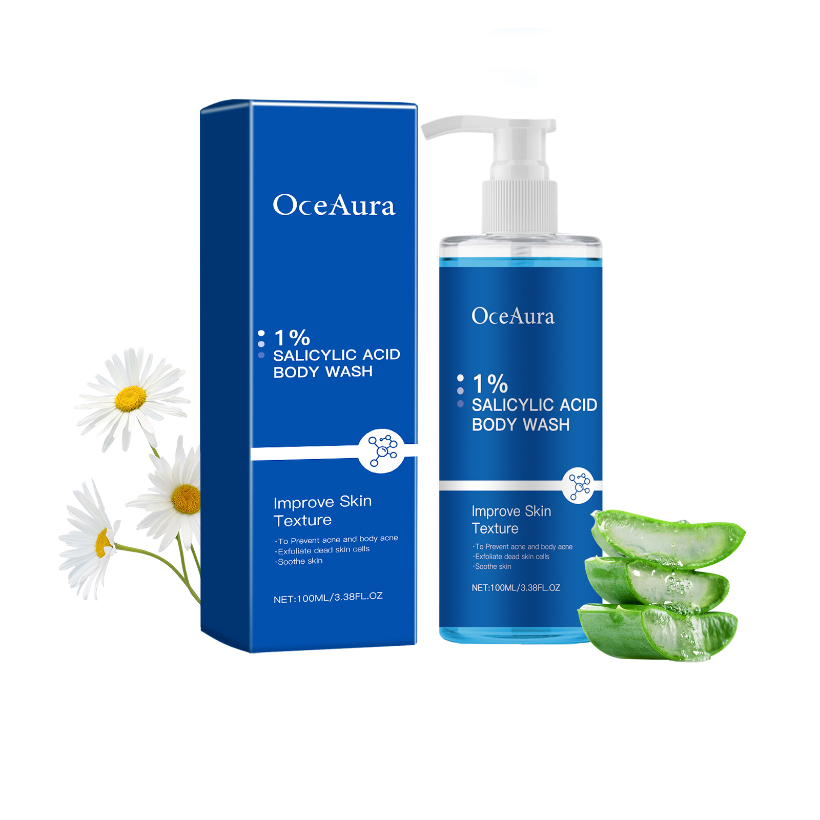 Salicylic Acid Body Wash Daily Gentle Cleaning, Exfoliating, Oil Control Refreshing, Clean