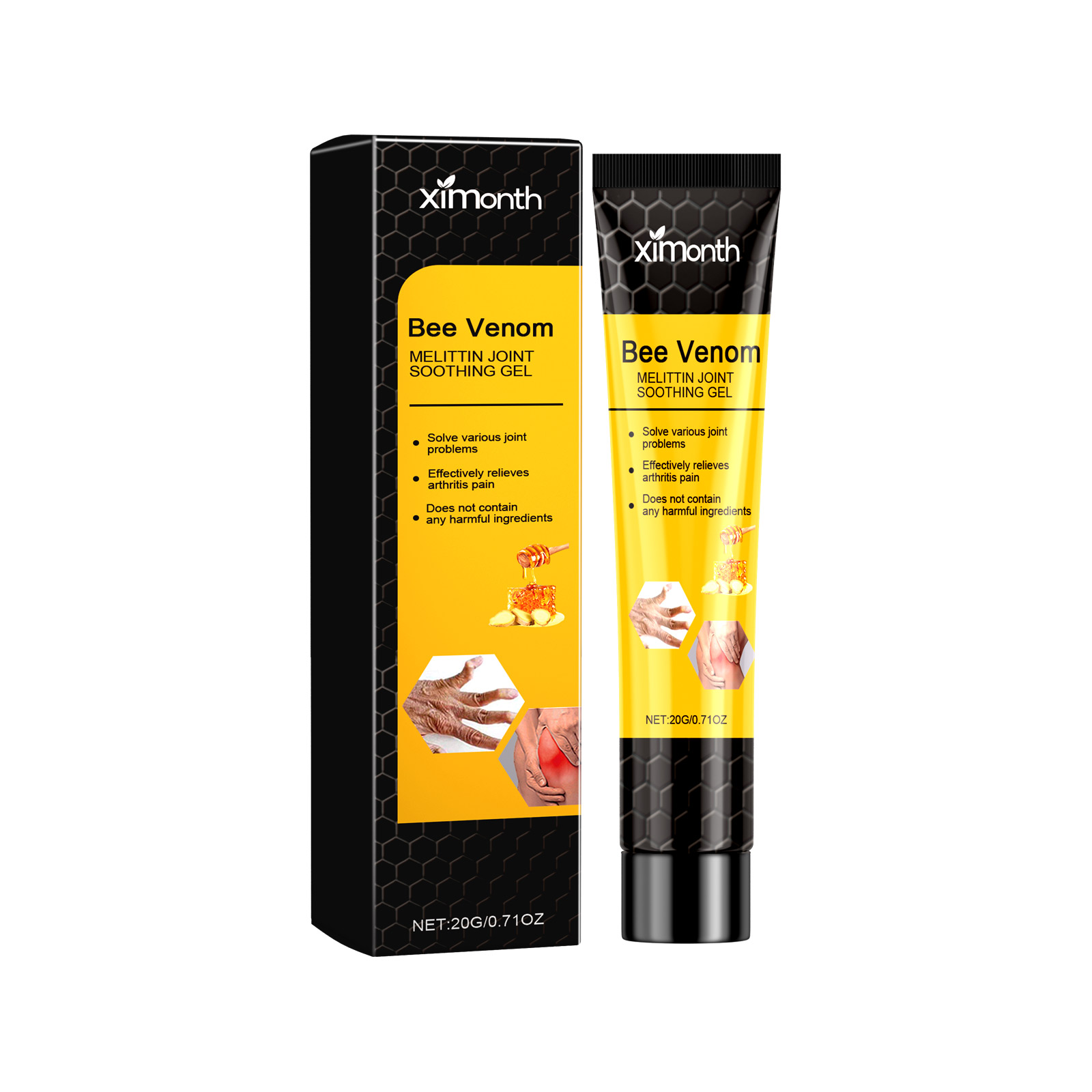 Tube and box showing compact product presentation
