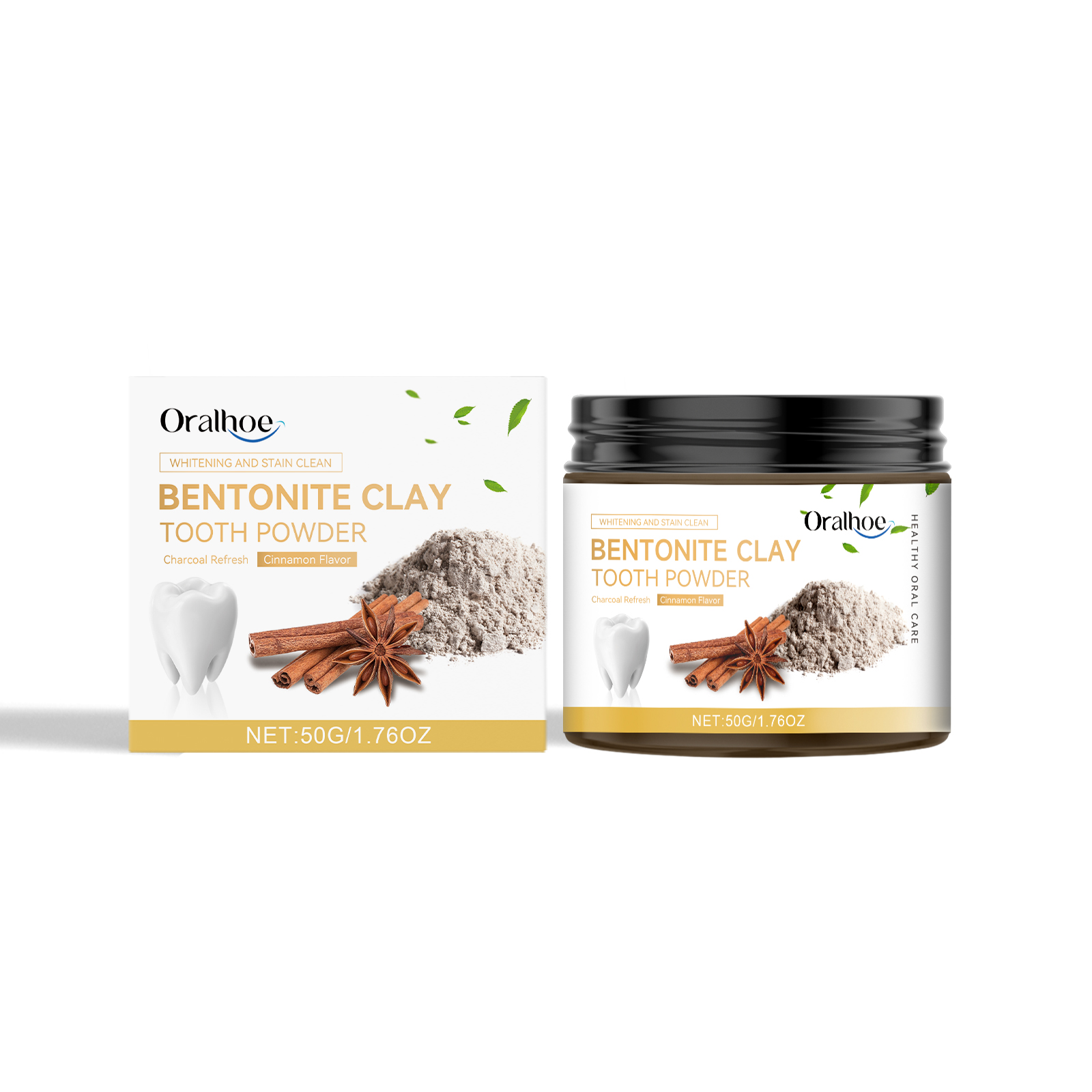 Volcanic Ash Bentonite Dental Powder Tooth Cleaning Powder T