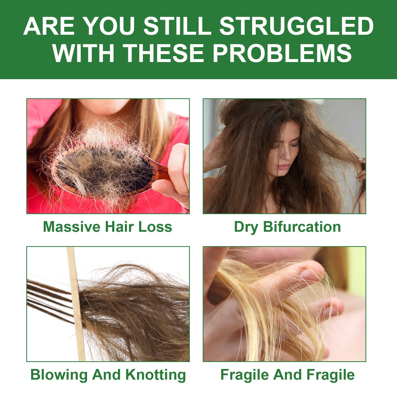 Hair concern graphic beside rosemary oil product