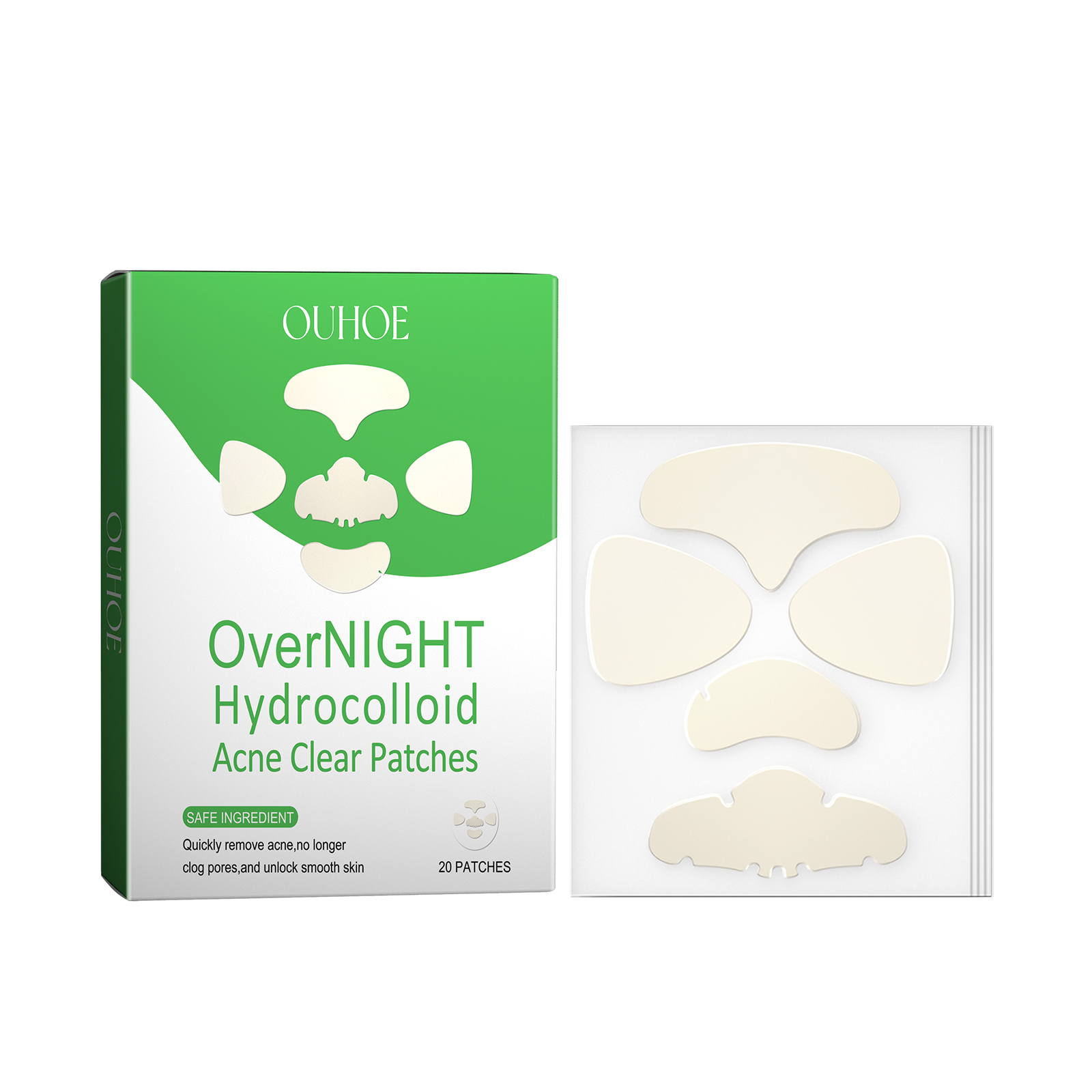 Over Night Acne Clear Patches, Gently Repair Facial Pimples 
