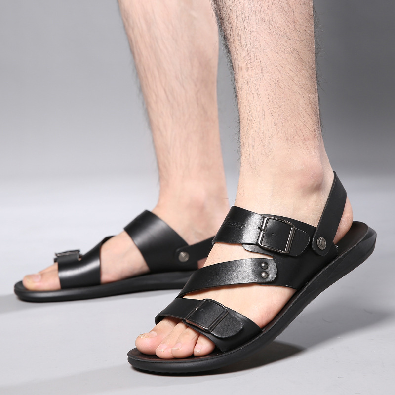 sandals for men beach shoes for men cool slippers for men one shoe dual-use men's sandals image 6