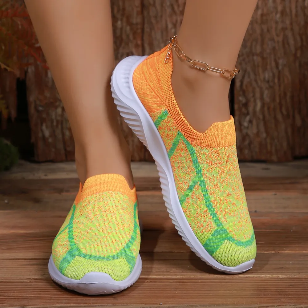 Breathable Mesh Round Toe Sneakers image 5