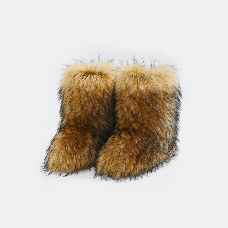 Thermal Fuzzy Platform Boots image 3