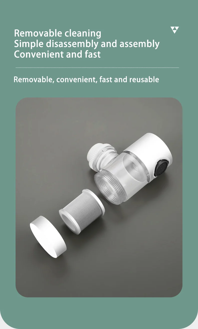 316 Stainless Steel Filter Faucet 360 Degree Household Filtration Tap Faucet Water Filter Purifier