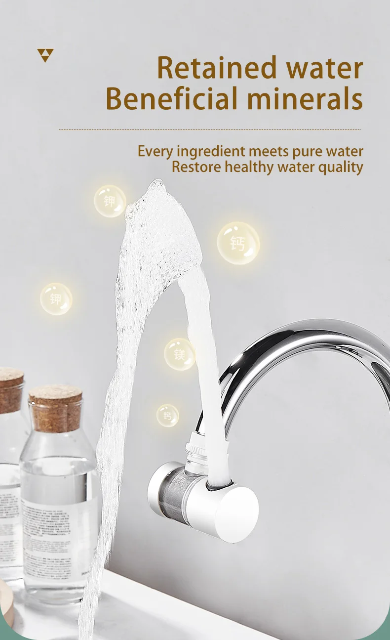 316 Stainless Steel Filter Faucet 360 Degree Household Filtration Tap Faucet Water Filter Purifier