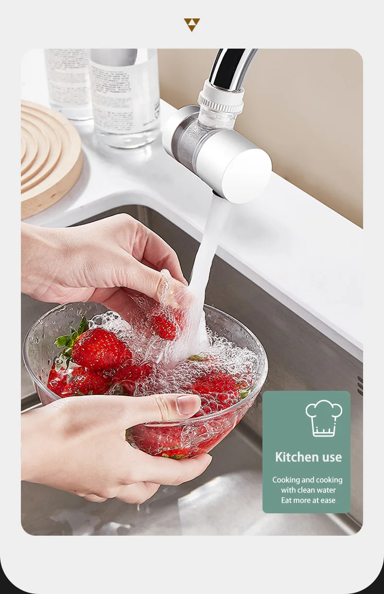 316 Stainless Steel Filter Faucet 360 Degree Household Filtration Tap Faucet Water Filter Purifier
