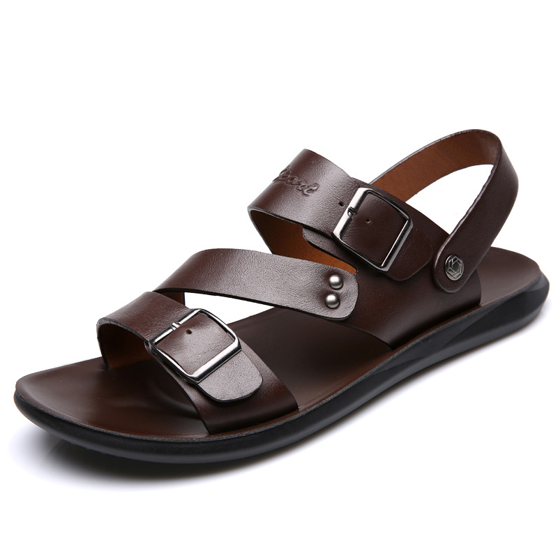 sandals for men beach shoes for men cool slippers for men one shoe dual-use men's sandals