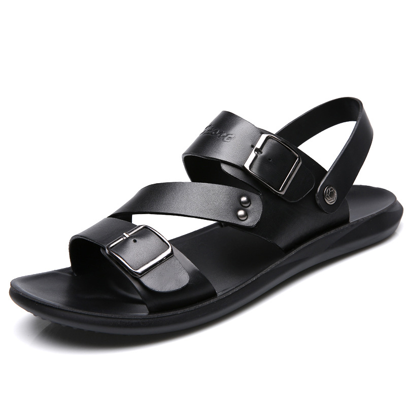 sandals for men beach shoes for men cool slippers for men one shoe dual-use men's sandals image 3