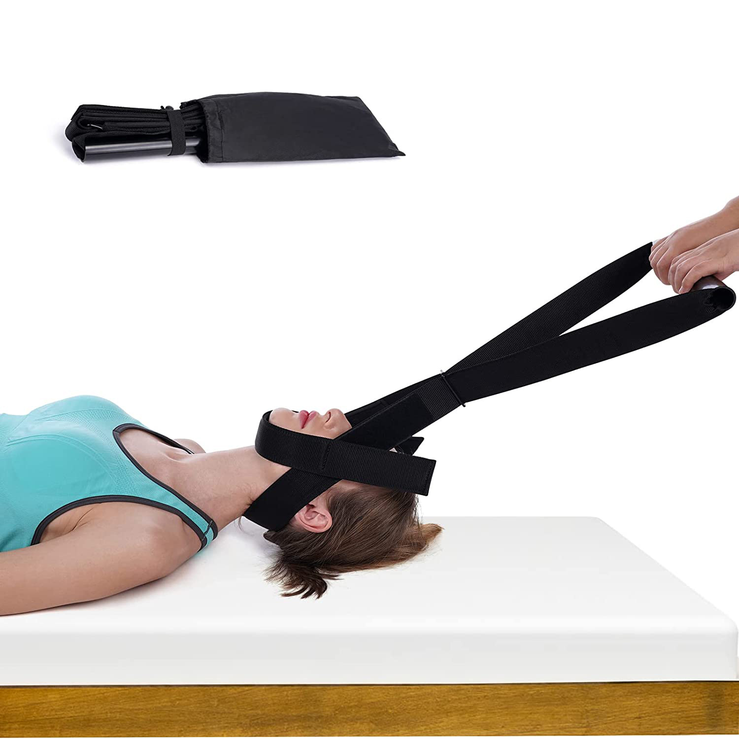 Y-shaped strap spinal massage decompression traction belt hanging neck stretching suspension type