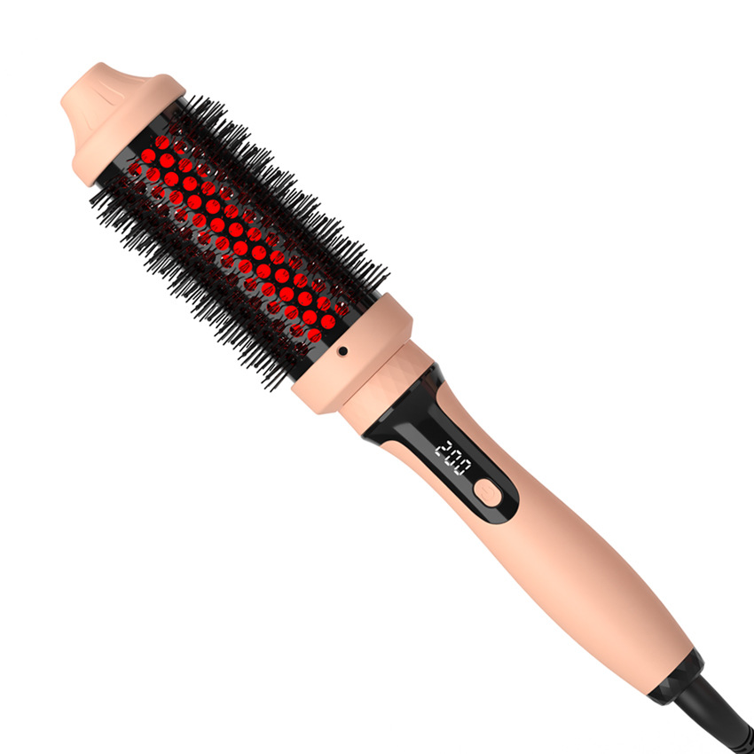 Infrared curling iron multifunctional straightener 2-in-1 straight hair comb curling iron