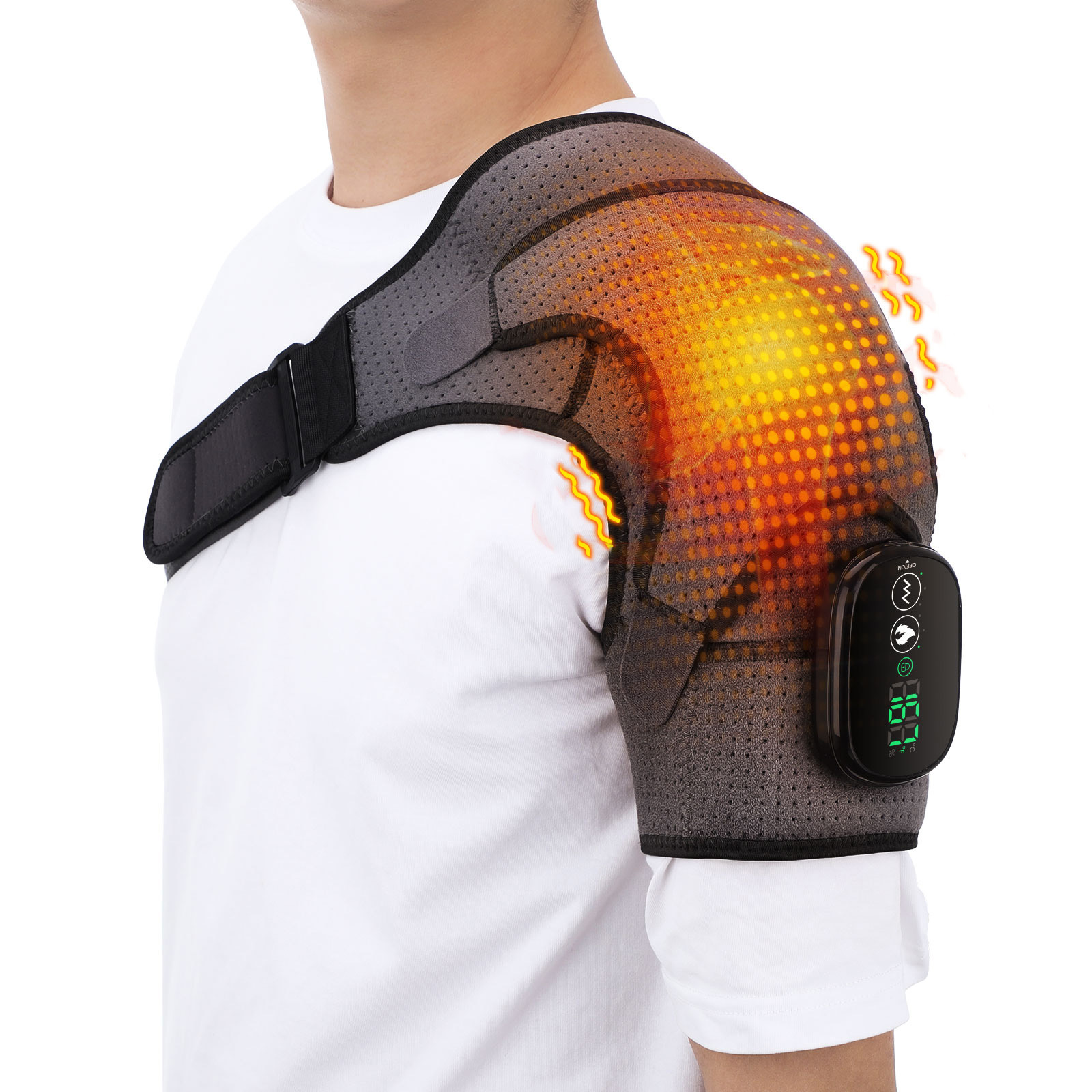 Touchscreen controller hole shaped shoulder protection electric heating shoulder protection heating