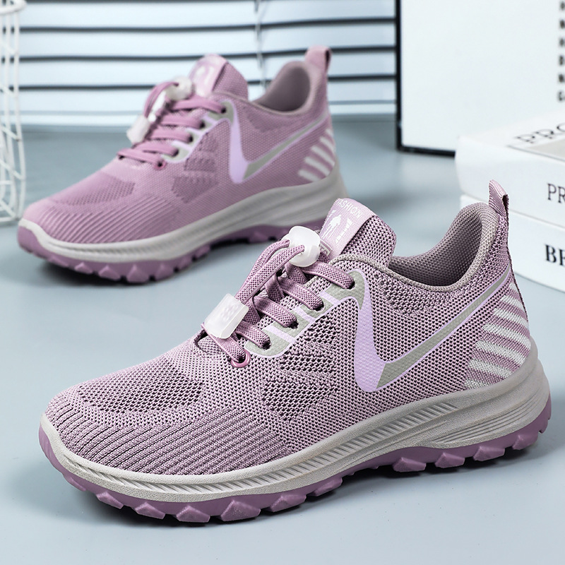 Women's Summer Travel Shoes - Breathable and Comfortable Walking Shoes for Middle-aged and Elderly with Soft Sole Running Shoes for Outdoor Sports image 5