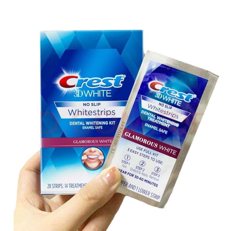Old American version 14 pairs of 3D whitening tooth stickers in a box 14 pairs in a gift box