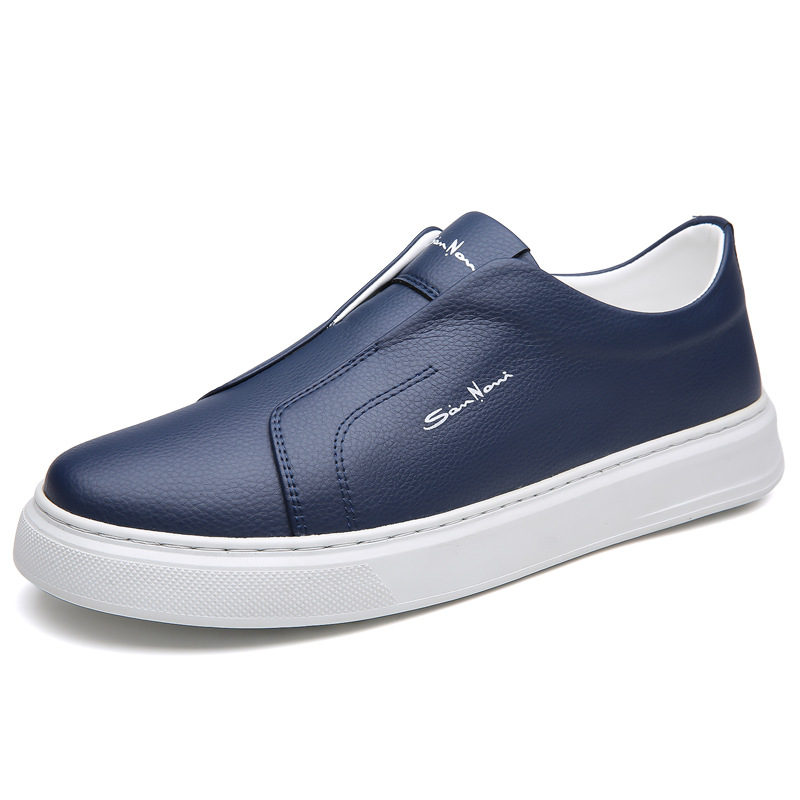 Sneakers with a casual style and anti slip lace up flat bottom with soft sole and soft surface can be easily kicked with one foot image 3