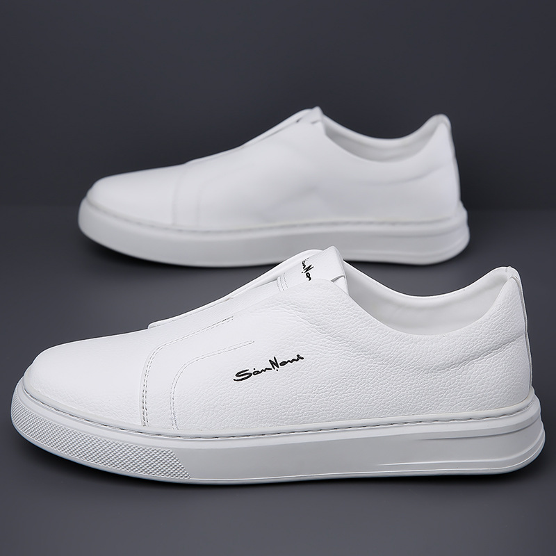 Sneakers with a casual style and anti slip lace up flat bottom with soft sole and soft surface can be easily kicked with one foot image 9