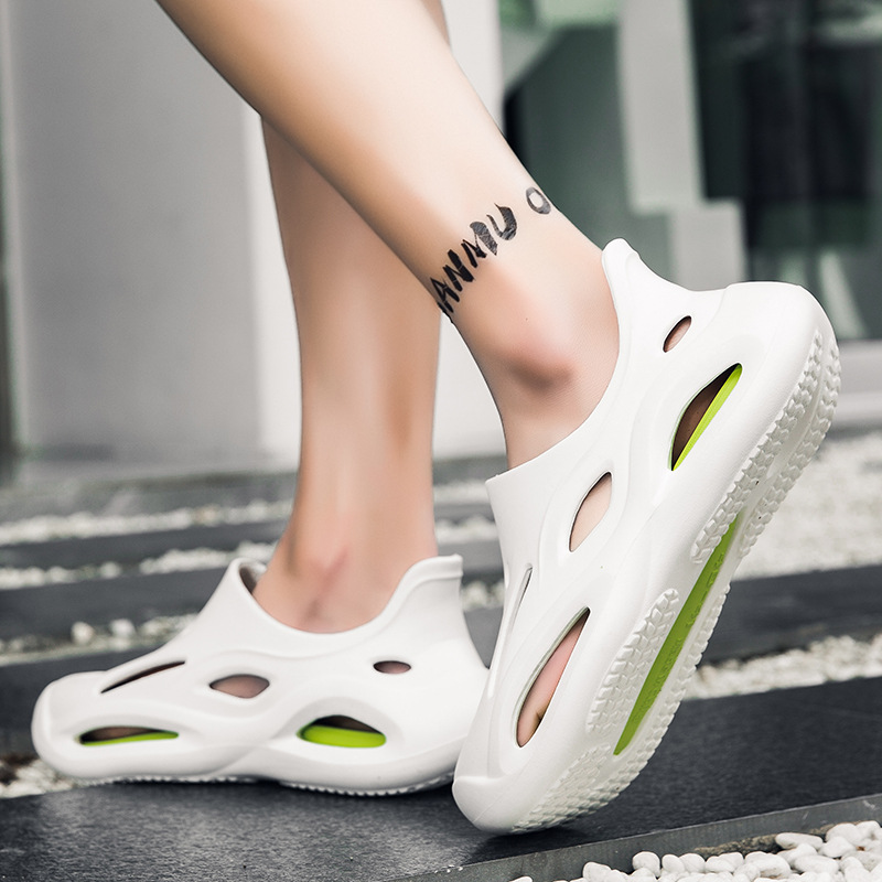 Cave shoes for men summer beach thick soled sandals for men sports and driving dual-use thick soled wear-resistant slippers image 5