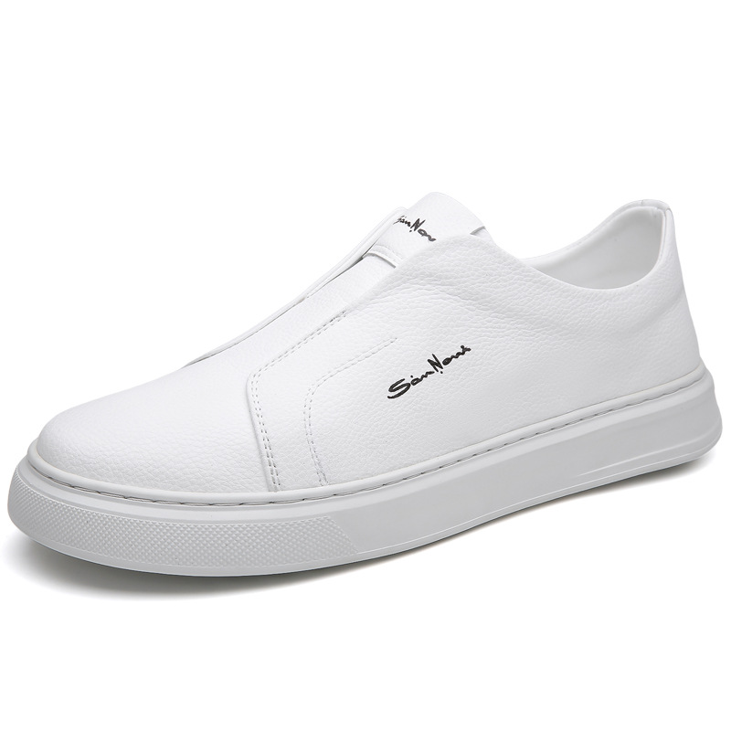 Sneakers with a casual style and anti slip lace up flat bottom with soft sole and soft surface can be easily kicked with one foot image 5