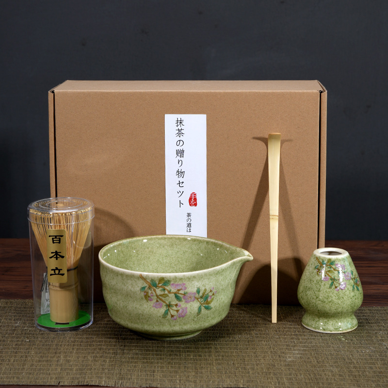 Matcha Bowl Matcha Making Tea Ordering Tool Ceramic Tea Bowl Teacup Blender Brushing Tea Whisker Set