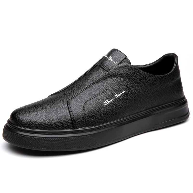 Sneakers with a casual style and anti slip lace up flat bottom with soft sole and soft surface can be easily kicked with one foot image 4