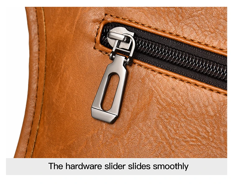 WEIXIER Men's PU Leather Chest Bags Crossbody Men Luxury Design Durable Pockets Chest Bag Business  Handbag Shoulder Bag